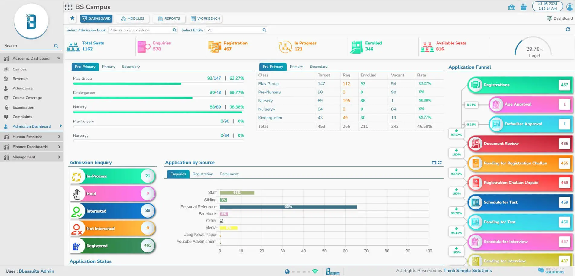 Admission Screenshot 1