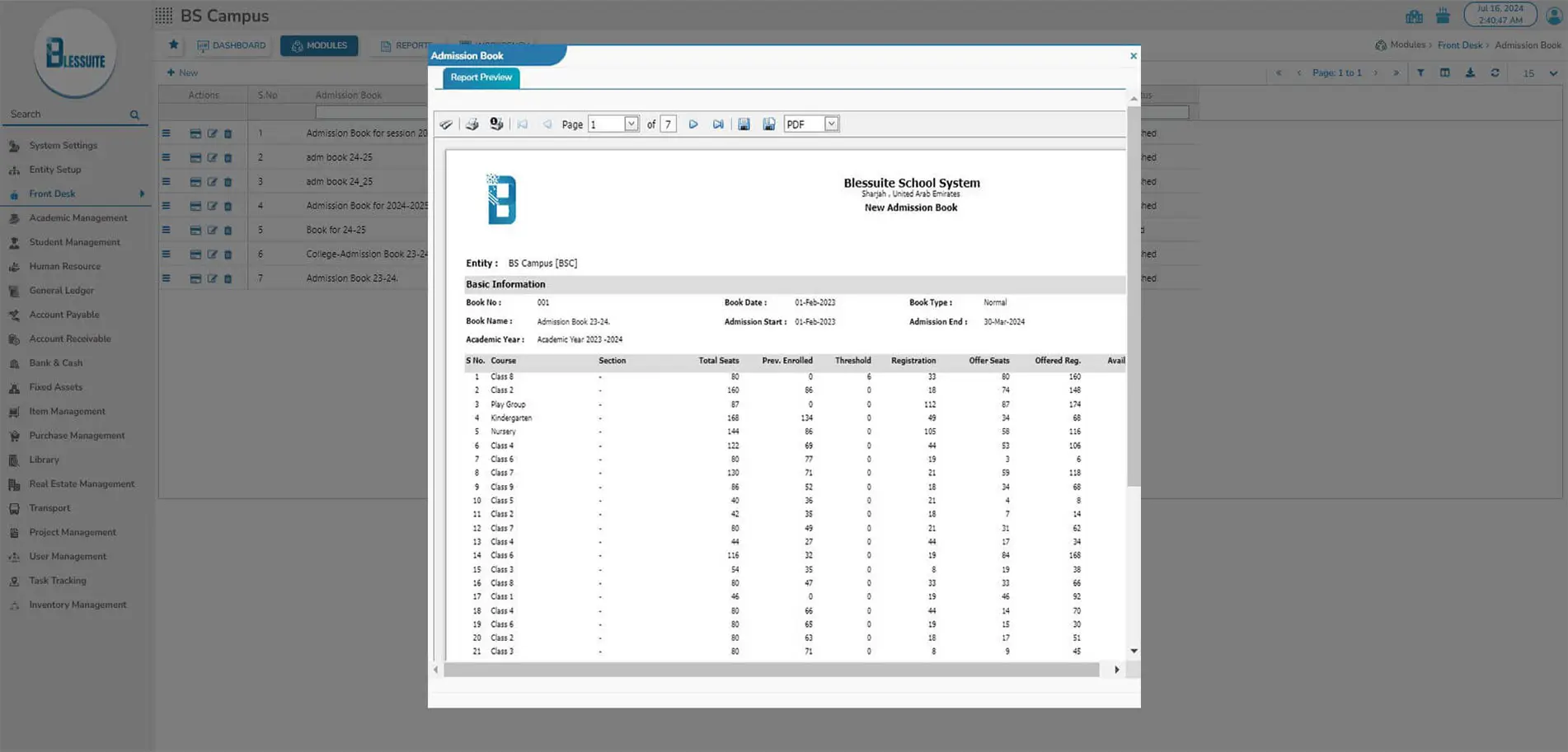 Admission Screenshot 4