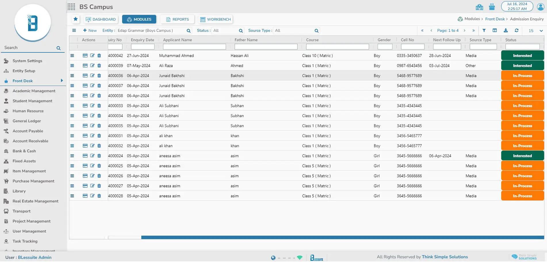 Admission Screenshot 6