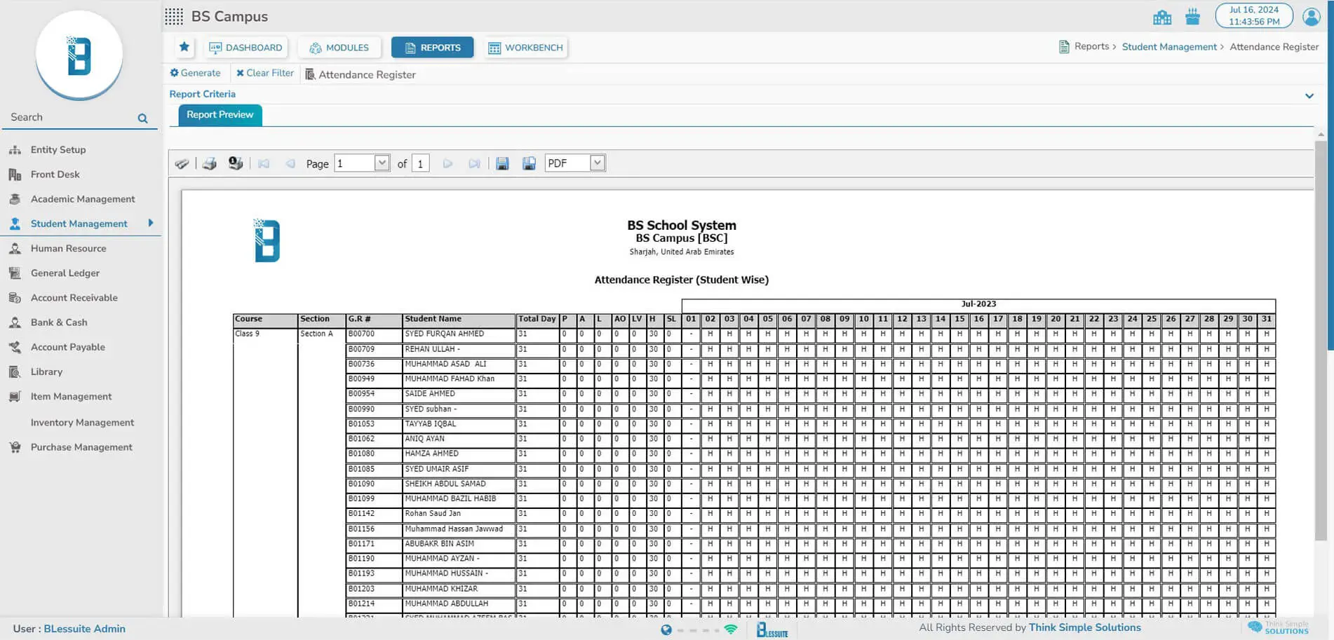 Attendance Screenshot 8